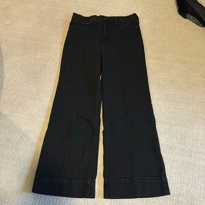 J crew pintuck trouser jeans, black, sz 31